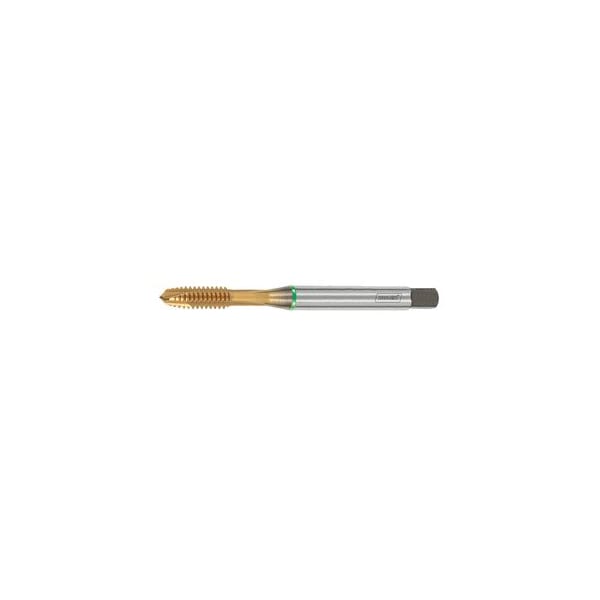 HSS-E Through Hole Machine Tap, 5/16-18 Tap Thread Size, TiN Coated